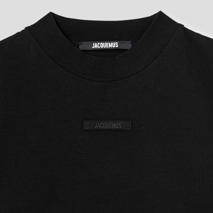 JACQUEMUS Le Tshirt Gros Grain - Black