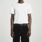 COS Regular Lightweight Brushed Cotton T-Shirt – White