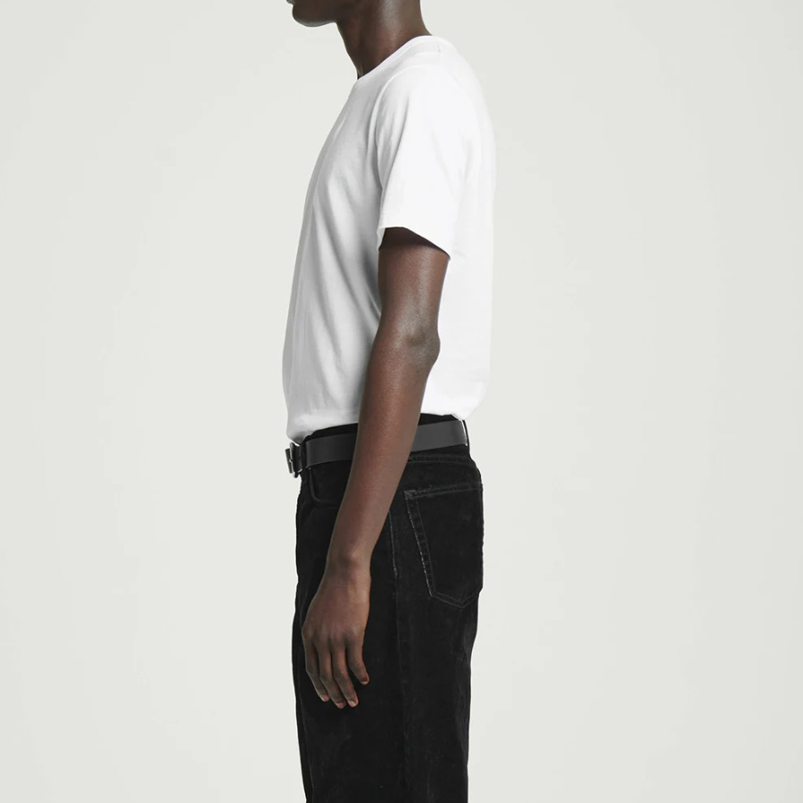 COS Regular Lightweight Brushed Cotton T-Shirt – White