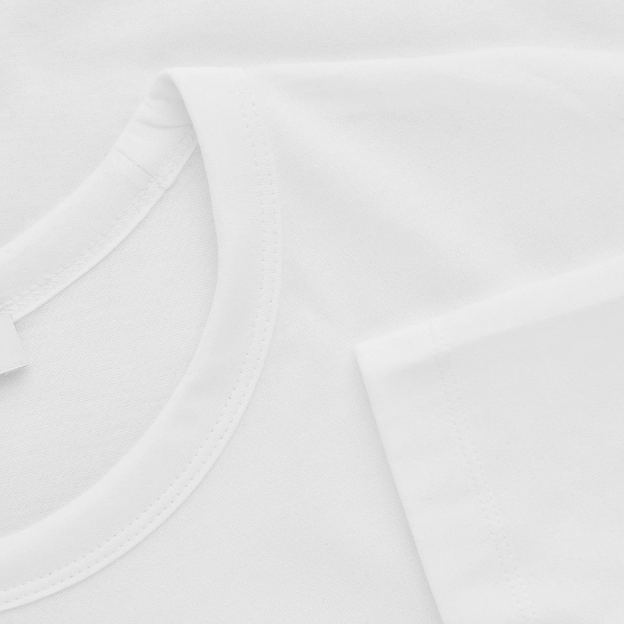 COS Regular Lightweight Brushed Cotton T-Shirt – White