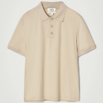 COS Regular Fit Mercerised Cotton Polo Shirt – Mole