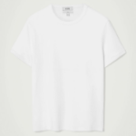 COS Slim Ribbed Cotton T-Shirt – White