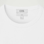 COS Slim Ribbed Cotton T-Shirt – White