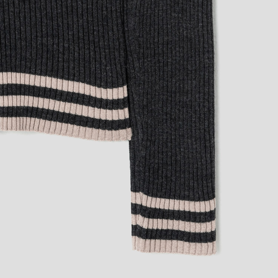 Theory Women Regal Wool Tipped Cardigan - New Pestle Mel/Lt Stucco