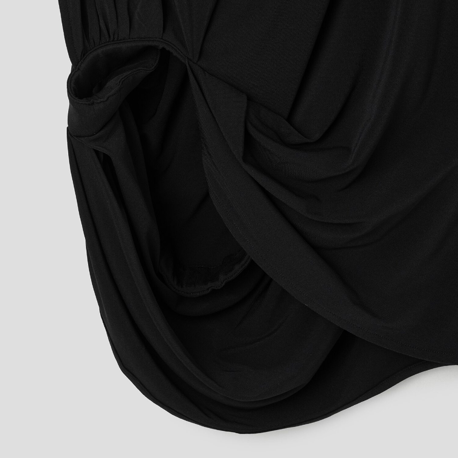 JACQUEMUS Le Haut Peplo - Black