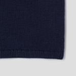 Theory Women Rounded Cotton Zip Up Vest - Navy