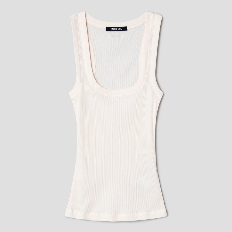 JACQUEMUS Le Debardeur Gros Grain - White