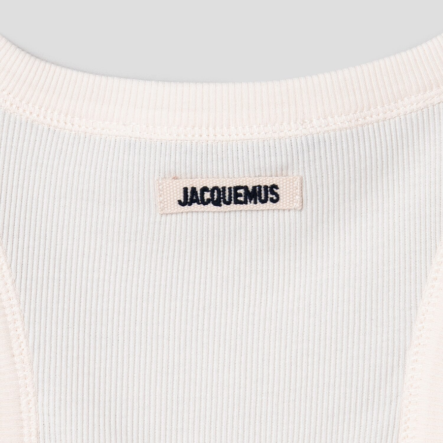 JACQUEMUS Le Debardeur Gros Grain - White