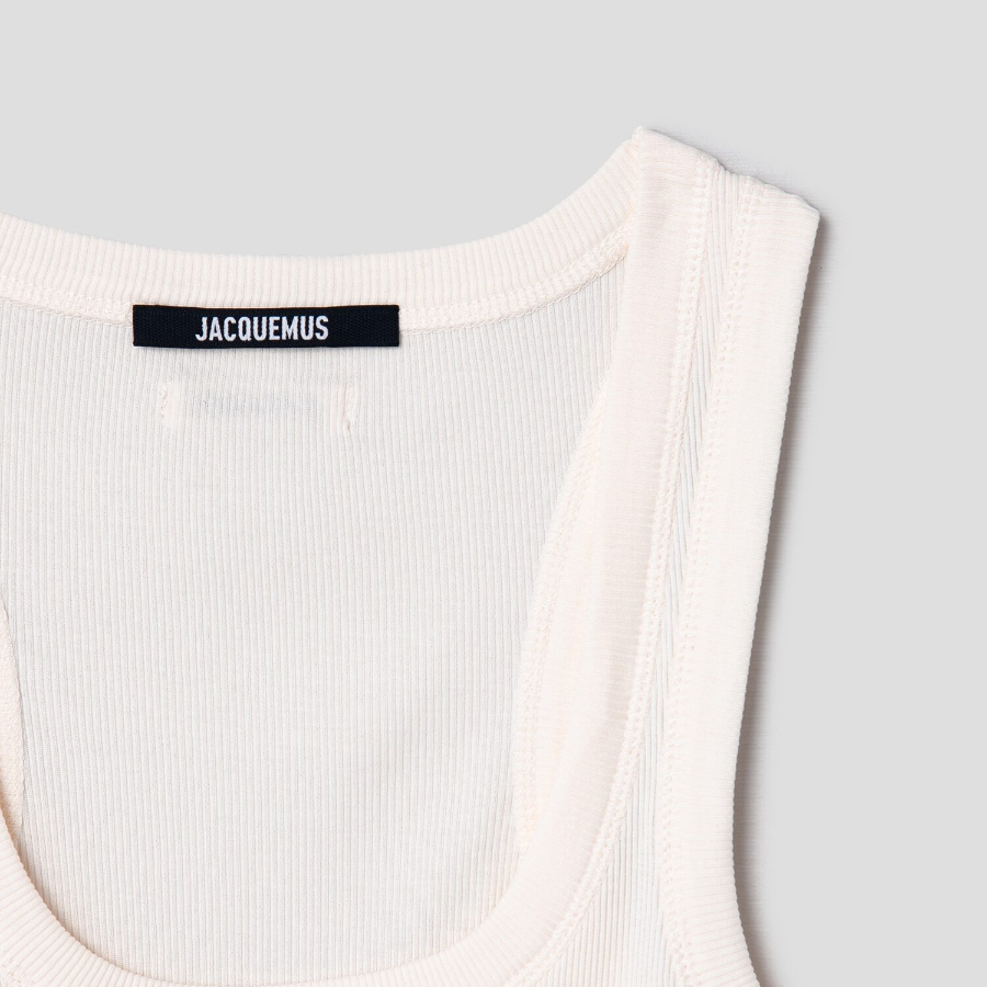 JACQUEMUS Le Debardeur Gros Grain - White