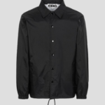 CDGCDGCDG (Unisex) Circle Logo Printed Coach Jacket — Black