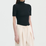 Theory Women Regal Merino Leenda Mockneck Pullover - Black