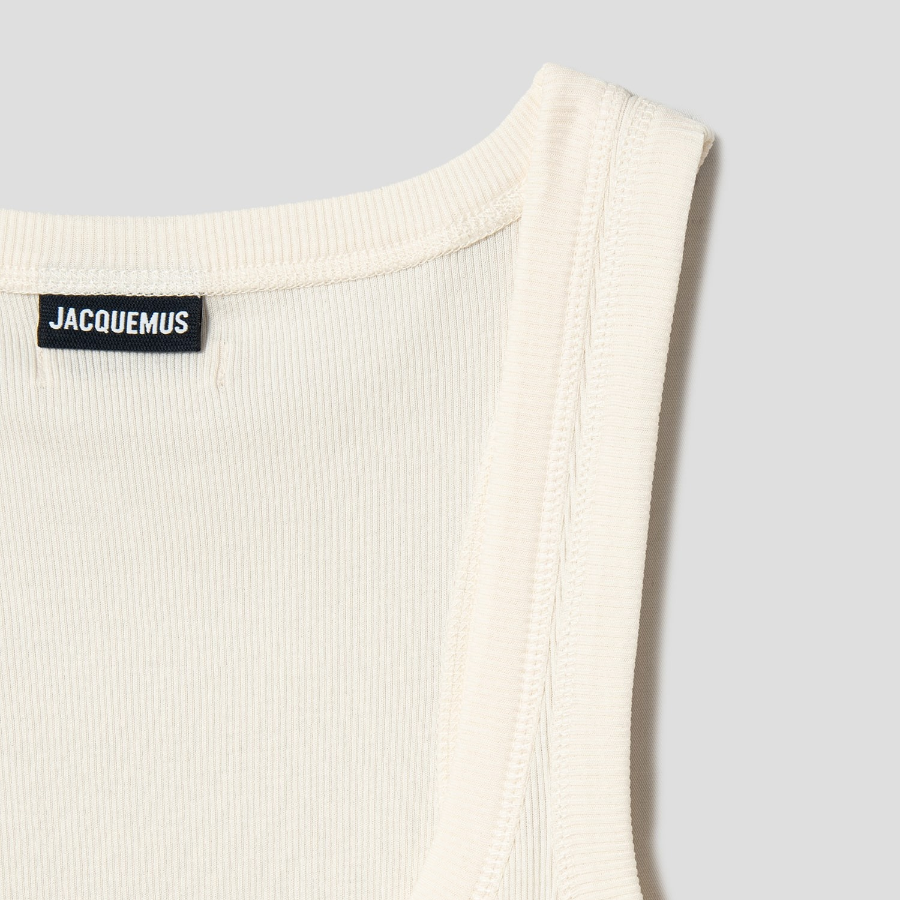 JACQUEMUS Le Debardeur Gros Grain - White