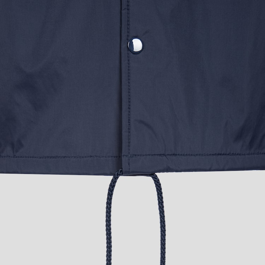 CDGCDGCDG (Unisex) Circle Logo Printed Coach Jacket — Navy