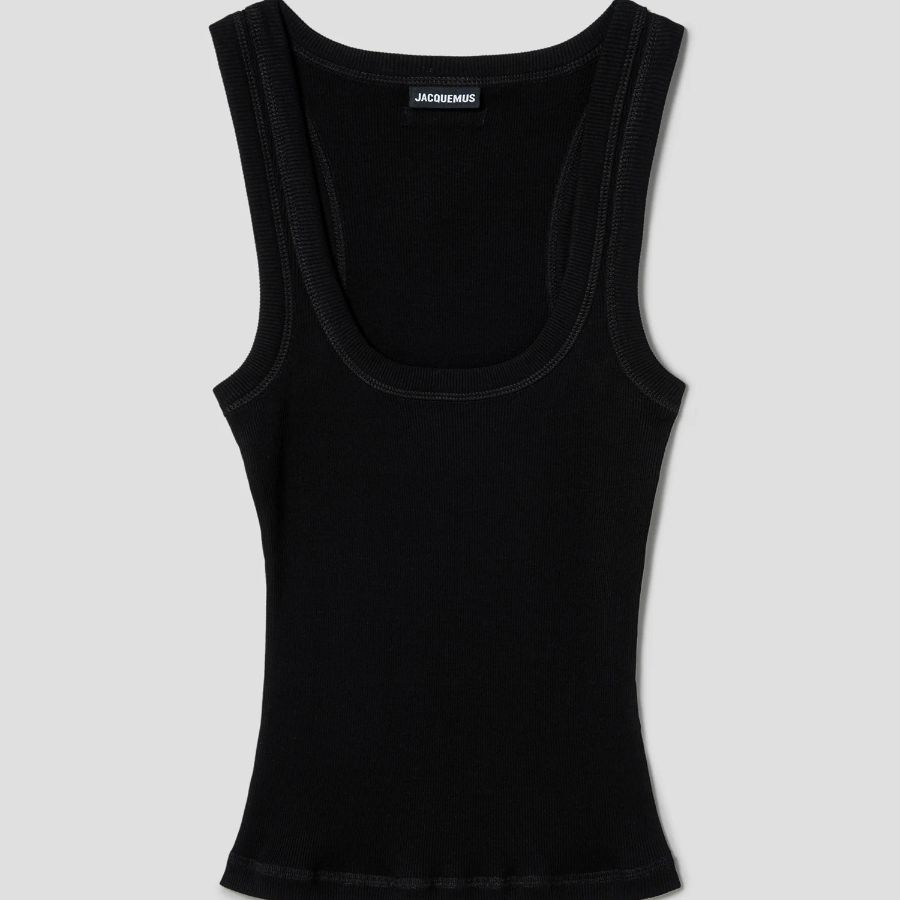 JACQUEMUS Le Debardeur Gros Grain - Black