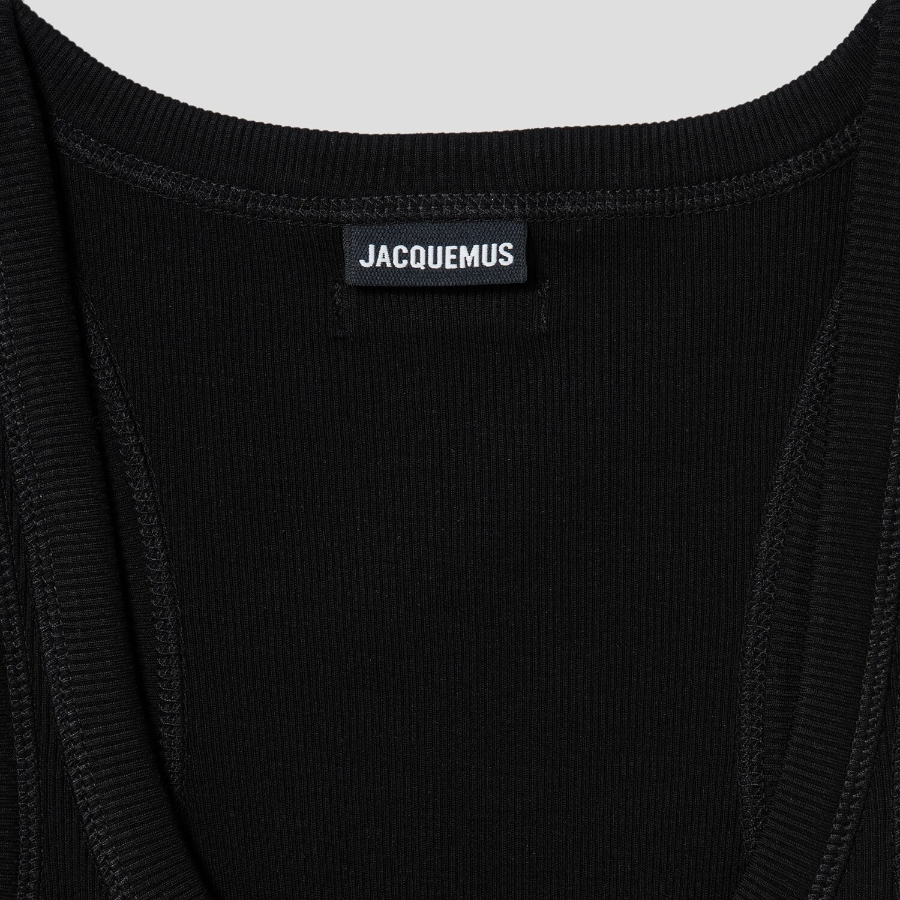 JACQUEMUS Le Debardeur Gros Grain - Black