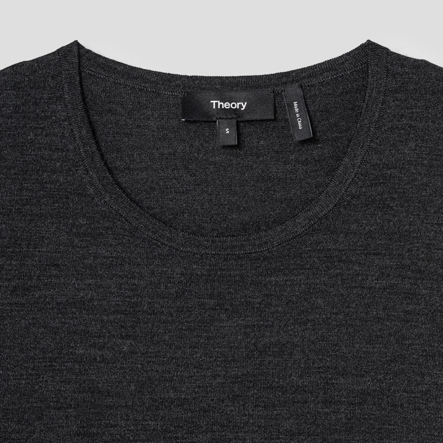 Theory Women Regal Wool Bat Wing Top - New Pestle Melange