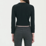 Theory Women Regal Wool Crop Cardigan - Black