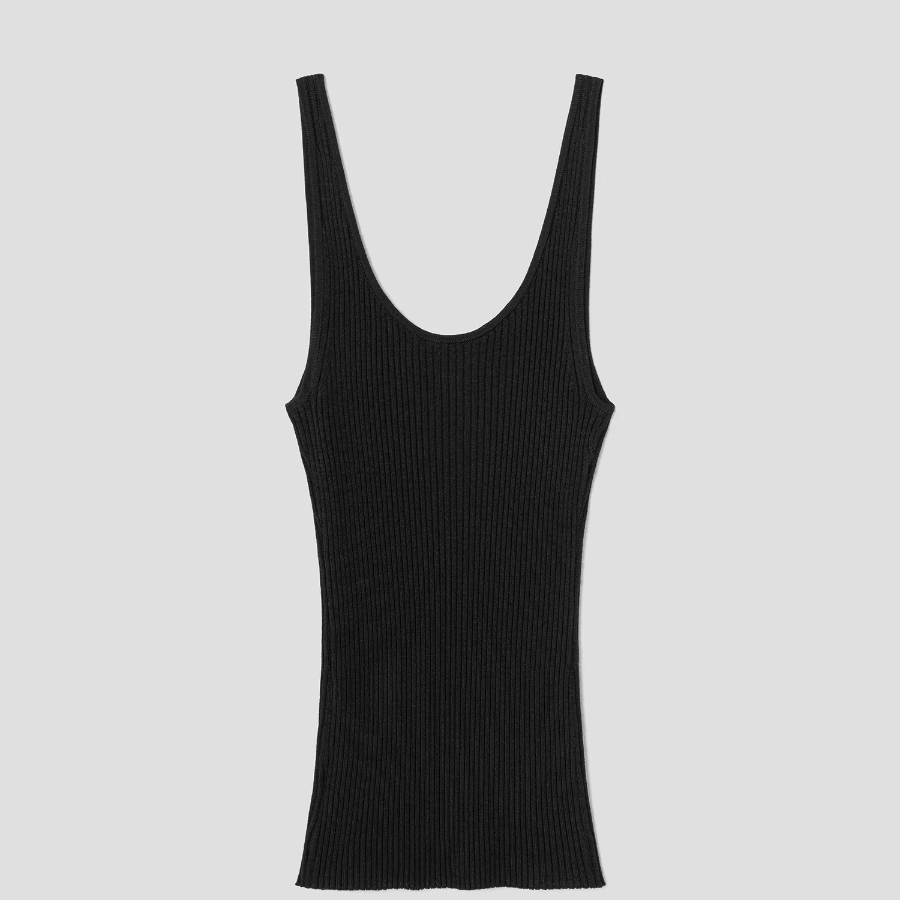 Theory Women Regal Wool Rib Tank - Black