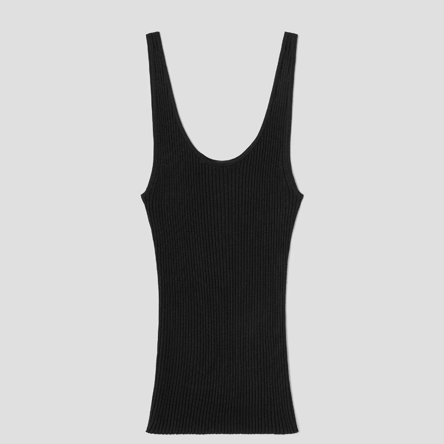 Theory Women Regal Wool Rib Tank - Black