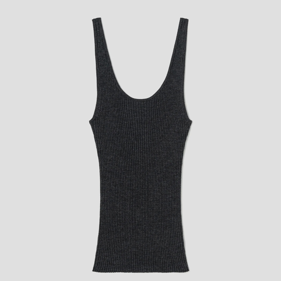 Theory Women Regal Wool Rib Tank - New Pestle Melange