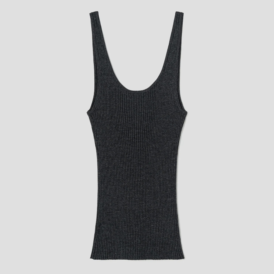 Theory Women Regal Wool Rib Tank - New Pestle Melange