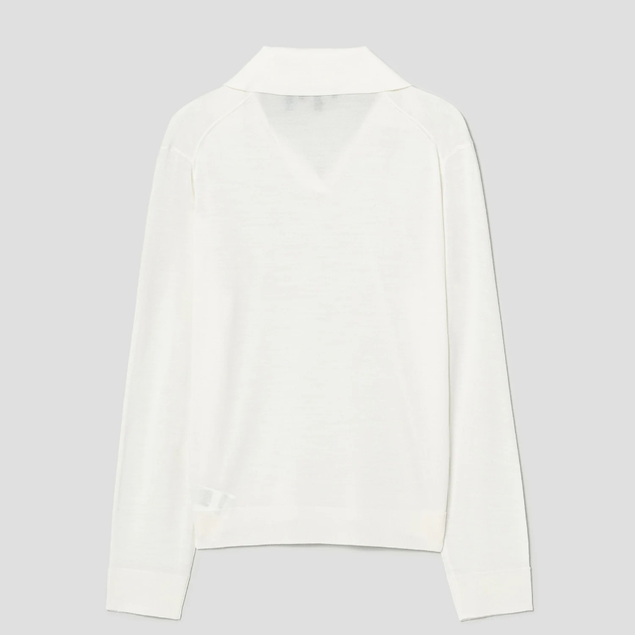 Theory Women Regal Wool Boy Polo - New Ivory