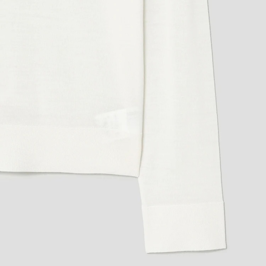 Theory Women Regal Wool Boy Polo - New Ivory