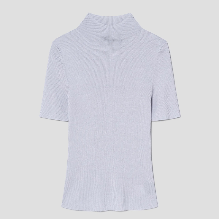 Theory Women Regal Merino Leenda Mockneck Pullover - Fog