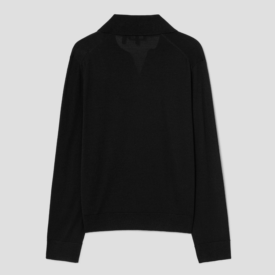 Theory Women Regal Wool Boy Polo - Black