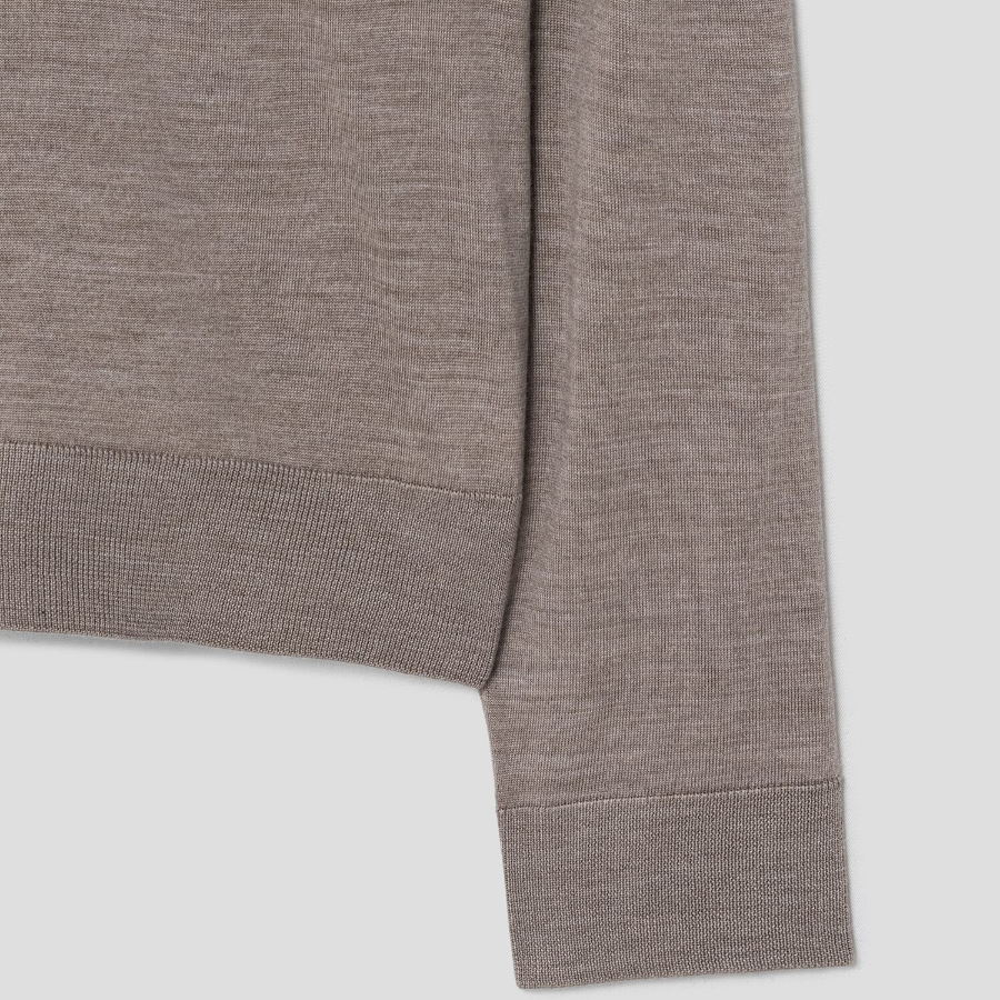 Theory Women Regal Wool Boy Polo - Light Cinder