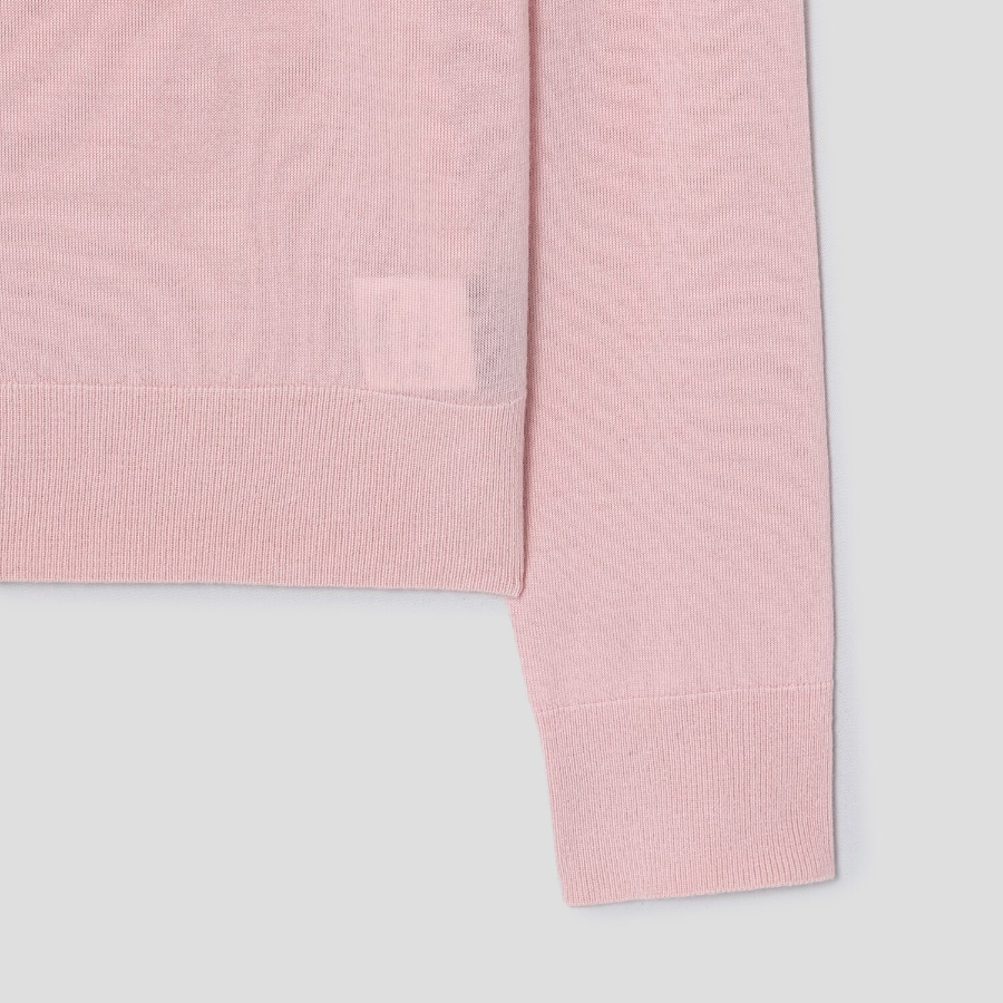 Theory Women Regal Wool Crew Neck Pullover - Blush