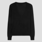 Theory Women Regal Wool Vneck Cardigan - Black
