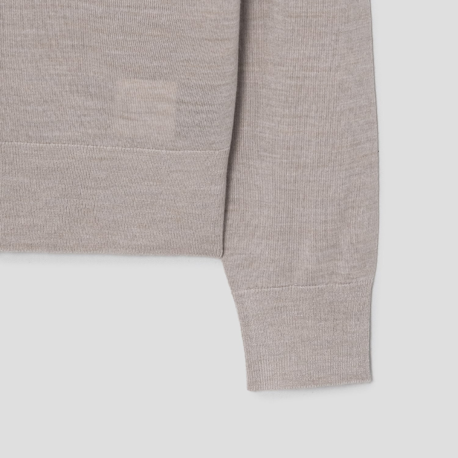 Theory Women Regal Wool Vneck Cardigan - Pale Sand