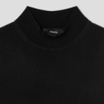 Theory Women Regal Wool Mock Neck Shell - Black