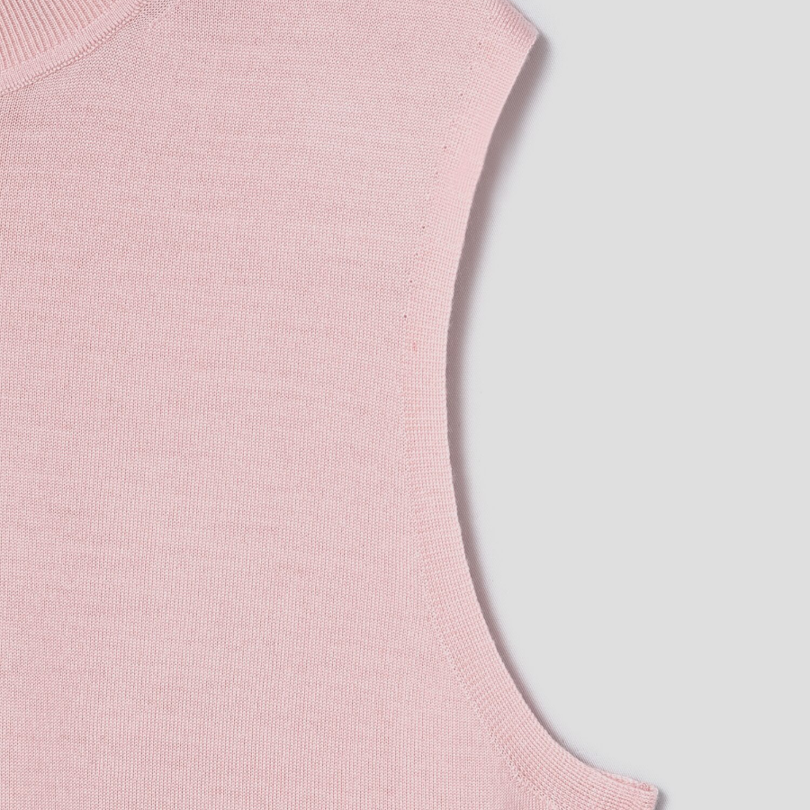 Theory Women Regal Wool Mock Neck Shell - Blush