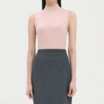 Theory Women Regal Wool Mock Neck Shell - Blush