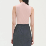 Theory Women Regal Wool Mock Neck Shell - Blush