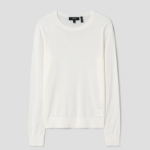 Theory Women Regal Wool Crew Neck Pullover - New Ivory