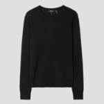 Theory Women Regal Wool Crew Neck Pullover - Black