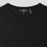 Theory Women Regal Wool Crew Neck Pullover - Black