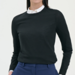 Theory Women Regal Wool Crew Neck Pullover - Black