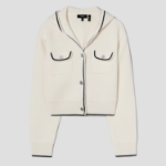 Theory Women Morton Wool Tweed Cardigan - White Multi