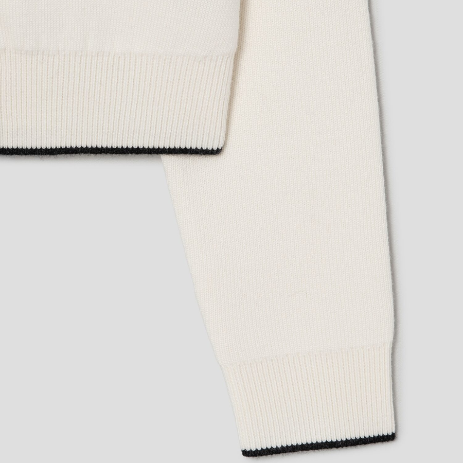 Theory Women Morton Wool Tweed Cardigan - White Multi