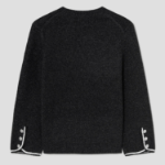 Theory Women Felted Mouline Tweed Top - Black Multi