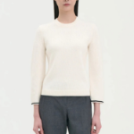 Theory Women Morton Wool Tweed Top - White Multi