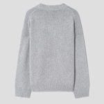 Theory Women Felted Wool Cash Oversized Pullover - Light Heather Grey