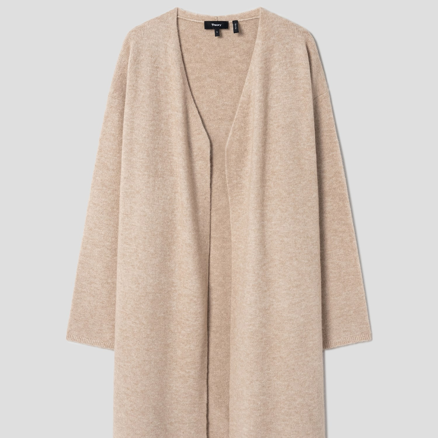 Theory Women Astor Wool Cardigan - Beige