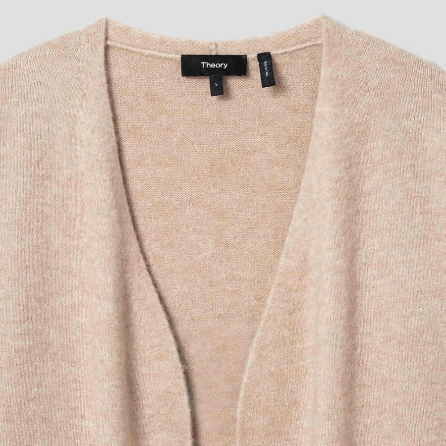 Theory Women Astor Wool Cardigan - Beige