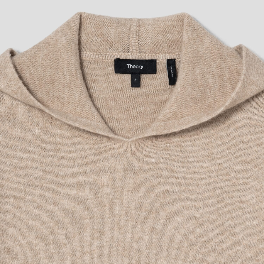 Theory Women Astor Wool Cozy Hoodie - Beige