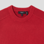 Theory Women Cashmere Cropped Crewneck Pullover - Bright Red